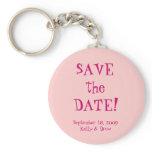 Save the date keychains