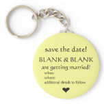 save the date keyring key chains