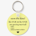 save the date keyring keychains