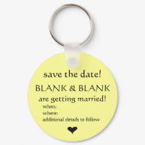save the date keyring keychains