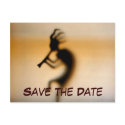 Save The Date Kokopelli Photo Postcard postcard