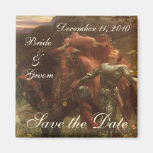 Save the Date! La Belle Dame sans Merci, Dicksee Fridge Magnets
