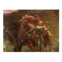 Save the Date! La Belle Dame sans Merci, Dicksee Postcard
