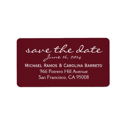 Save the date labels save the date address labels return address