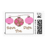 Save the Date Lanterns Postage Stamps
