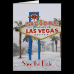 Save the Date Las Vegas Card cards