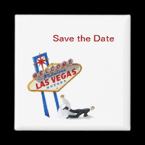 Save the Date Las Vegas Magnet magnets