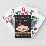 Save the Date Las Vegas Poker Cards playing cards