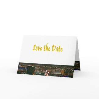 Save the Date Las Vegas Rim Cards card