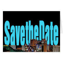Save the Date Las Vegas Strip Card B