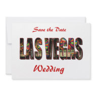 Save the Date Las Vegas Wedding invitation