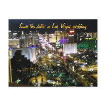 Save the Date Las Vegas Wedding Plans Post Card