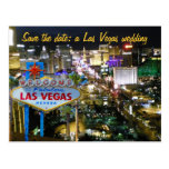 Save the Date Las Vegas Wedding Plans postcards
