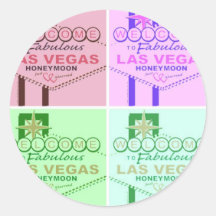 Save the Date Las Vegas Wedding Sticker