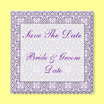 Save the Date Lavender purple Wedding Magnets