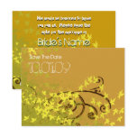 Save the Date- Leaf Swirls Post Cards
