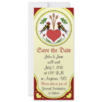 Save the Date, light - Long Happy Relationship Hex Personalized Announcement