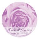 Save the Date lilac roses Wedding Stickers by BestCards Save the Date lilac roses Wedding Stickers
