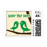 Save the Date Lovebird Postage postage