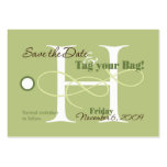 save the date, luggage tag
