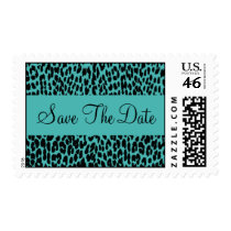 Save The Date Luxe Leopard Postage postage by hummingbirdcake Save The Date Luxe Leopard Postage postage