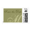 Save the Date - "M" Monogram Stamp by monogramgallery Save the Date - "M" Monogram Stamp