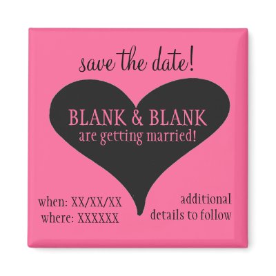save the date magnet