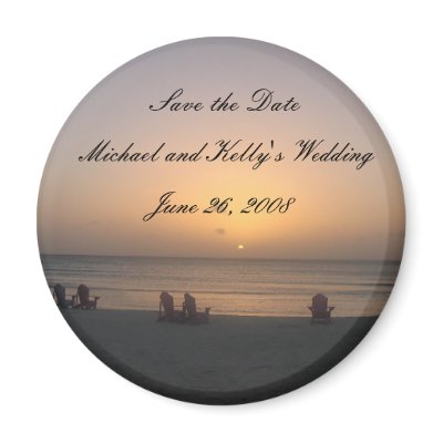 Save the Date Fridge Magnets