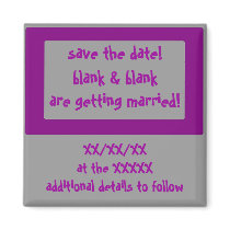 save the date! magnets
