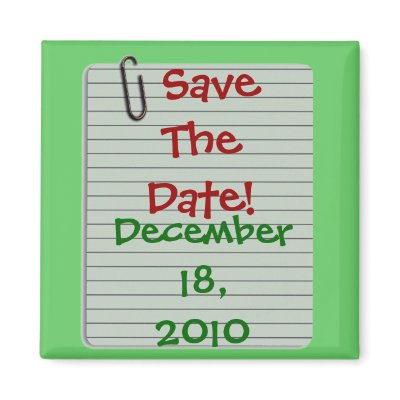 Save The Date! Magnet