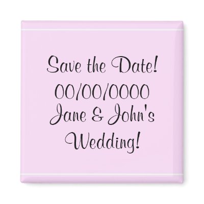 Save the Date! magnets