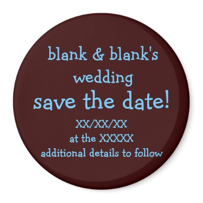 save the date magnet