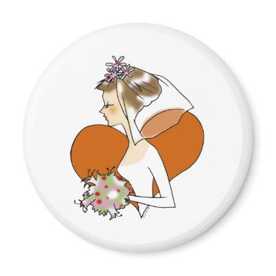 Save the date refrigerator magnet