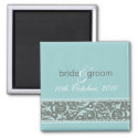 SAVE THE DATE MAGNET :: butterfly - ice blue magnet