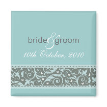 SAVE THE DATE MAGNET :: butterfly - ice blue by edgeplus SAVE THE DATE MAGNET :: butterfly - ice blue