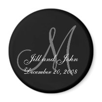 Save the Date Magnet First Names and Initials