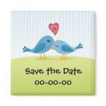 Save the date magnet: Lovebirds