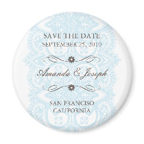 Save The Date Magnet-Vintage Blossom
