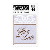Save The Date Medium Postage-Lavender & Brown postage by twoheartsshoppe Save The Date Medium Postage-Lavender & Brown postage
