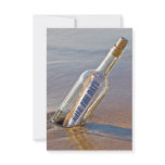"Save The Date" message in a bottle Personalized Invitation