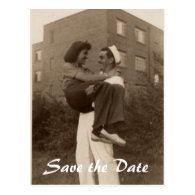 Save the Date Military Wedding Postcards
