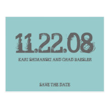 Save the date modern! post cards