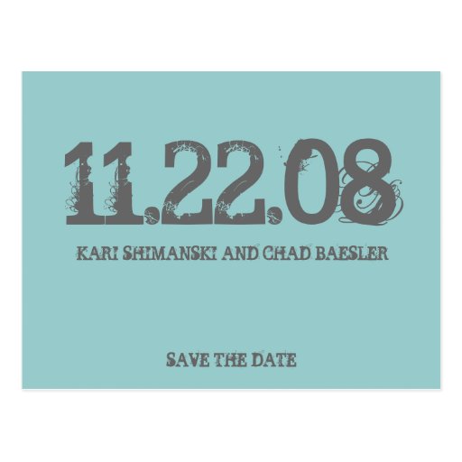 Save the date modern! post cards