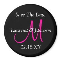 Save The Date Monogram Magnet by MonogramGifts Save The Date Monogram Magnet