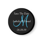 Save The Date Monogram Magnet