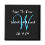 Save The Date Monogram Magnet