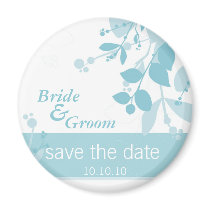 SAVE THE DATE :: nature - ice blue Refrigerator Magnet