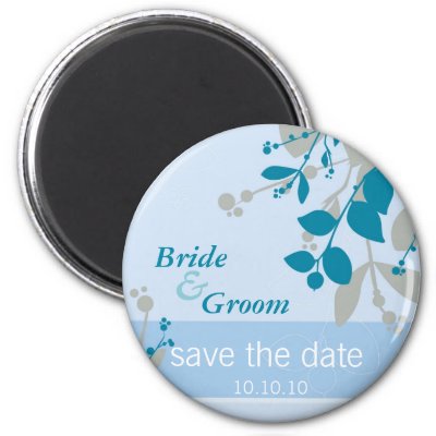 COLOURS pale blue silver teal Announce your Wedding date with these 