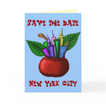 Save the date NYC card design