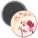 Save the Date Orchid Magnet magnet
